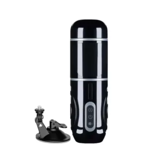 STORMY - Hands Free Automatic 7 Telescoping Male Masturbator with Vibrating Penis Sleeve