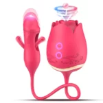 Delilah - 3-in-1 Rose Clitoral Stimulator with Flapping Vibrations