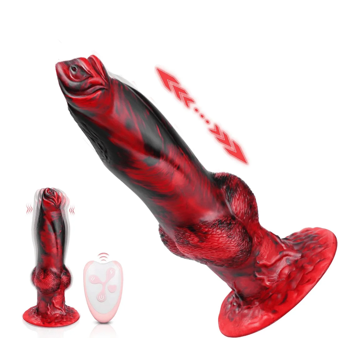 Thick Anal 3 IN 1 Huge Knot Fantasy Monster Dildo for U and G-spot with Suction Cup