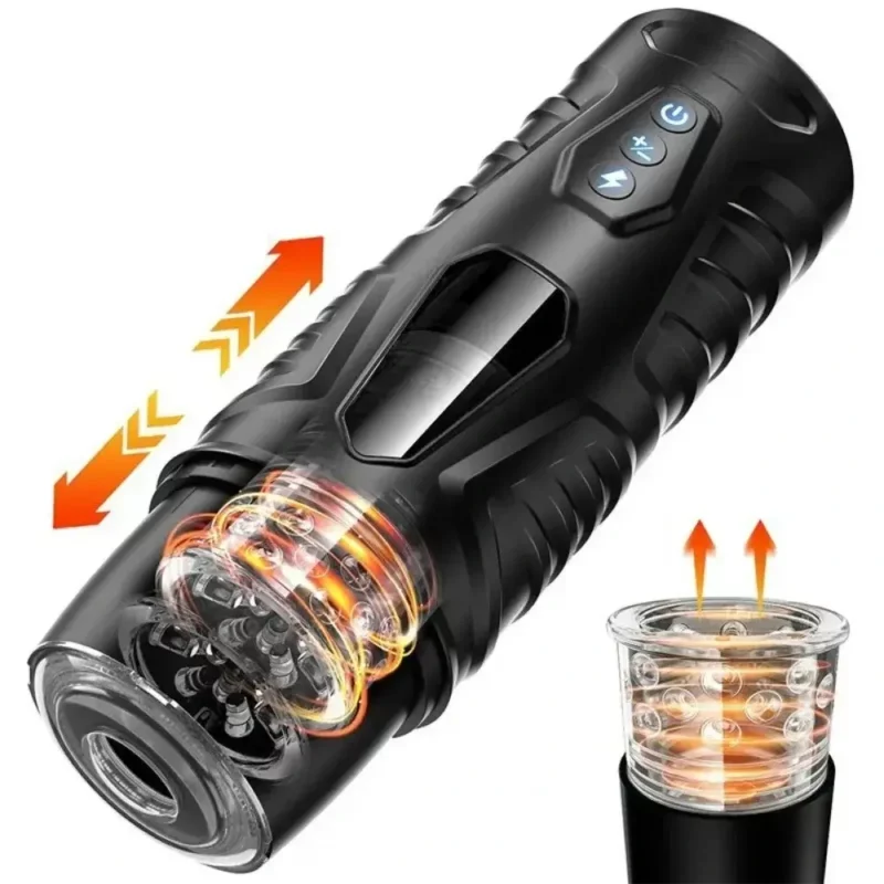 Matthew - Automatic 7 Thrusting Rotation Modes 3D Realistic Textured Electric Pocket Pussy Male Masturbator Cup