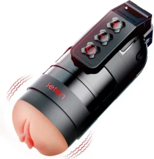 Tristan - Strong Sucking Durable APP Remote Control 2 in 1 Pussy Pockets 10 Vibration Male Masturbation Cup