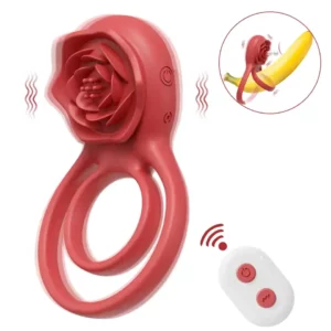 Passion flower Rose vibrating cock ring