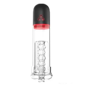 Ellis - 9 Vibrating 9 Sucking Transparent Penis Enlargement Pump